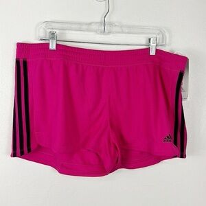 Adidas Women's XL Aeroready Pacer 3S Knit Training Short Pink NWT